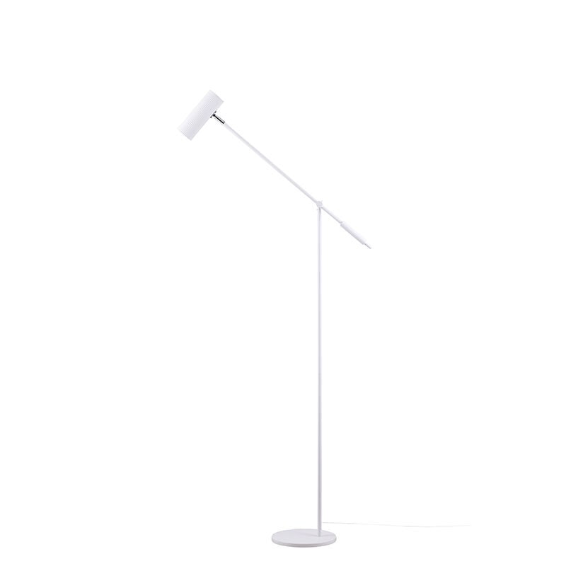 Hubble Read golvlampa vit/krom