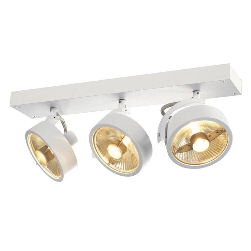 Kalu 3:a QPAR111 LED vägg/taklampa vit