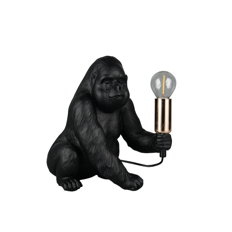 Kong bordslampa svart