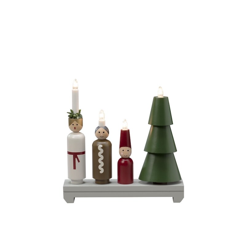 Elljusstake 4 ljus lucia 