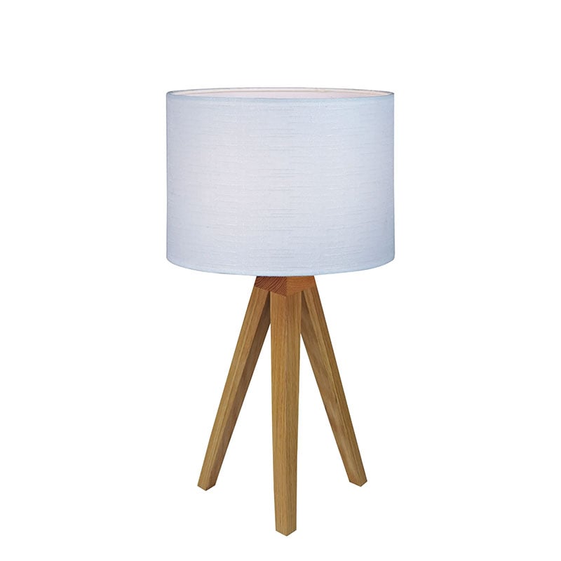 Kullen bordslampa ek/vit