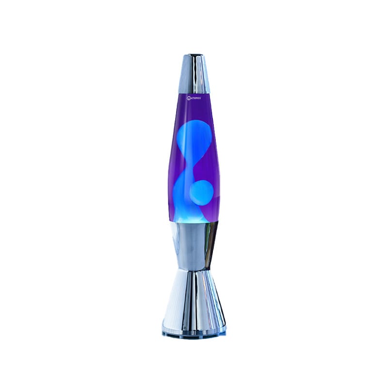 Astro baby silver lavalampa lila med turkos lava