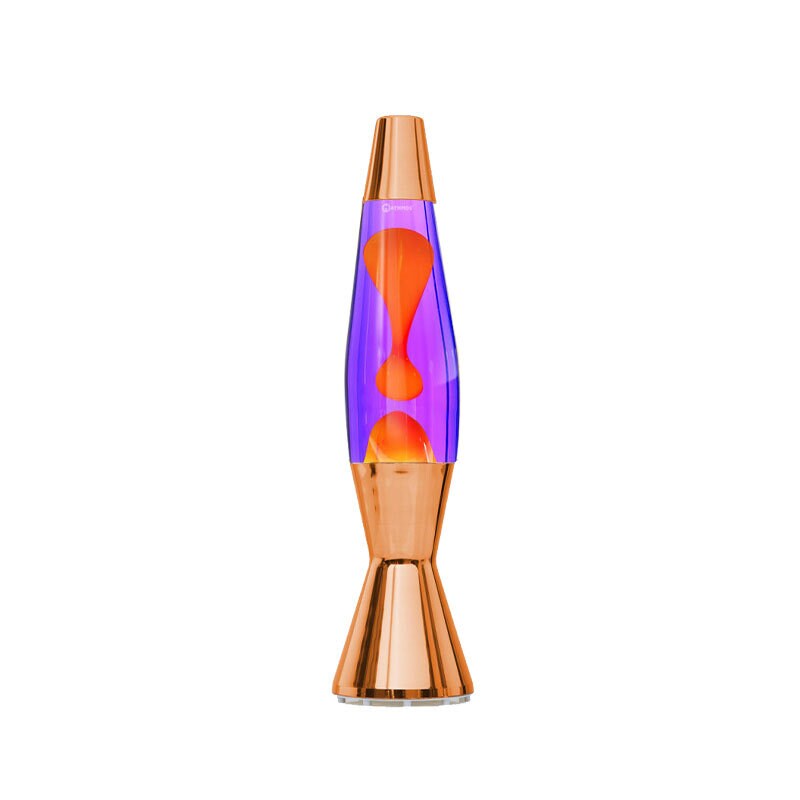 Astro Baby koppar lavalampa lila med orange lava
