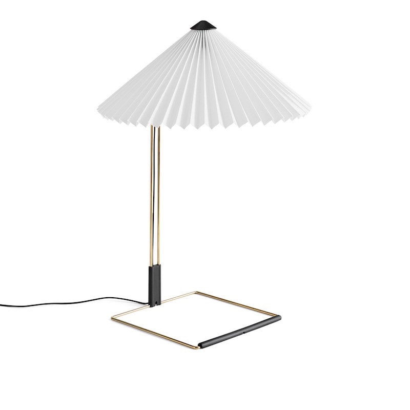 Matin 380 bordslampa white/brass