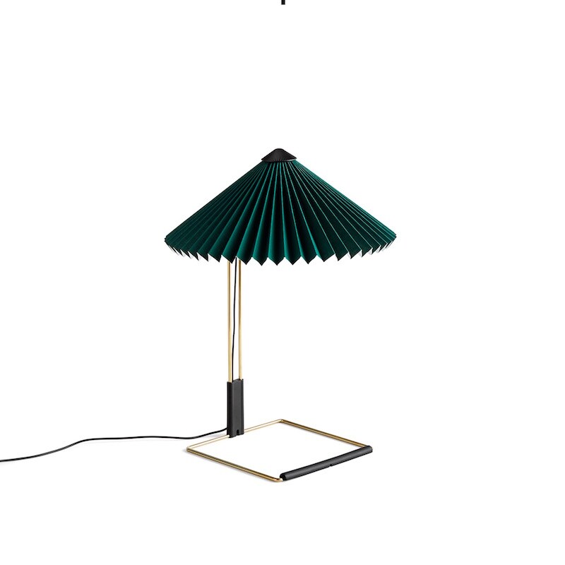 Matin 300 bordslampa green/brass