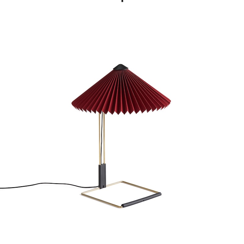 Matin 300 bordslampa oxide red/brass