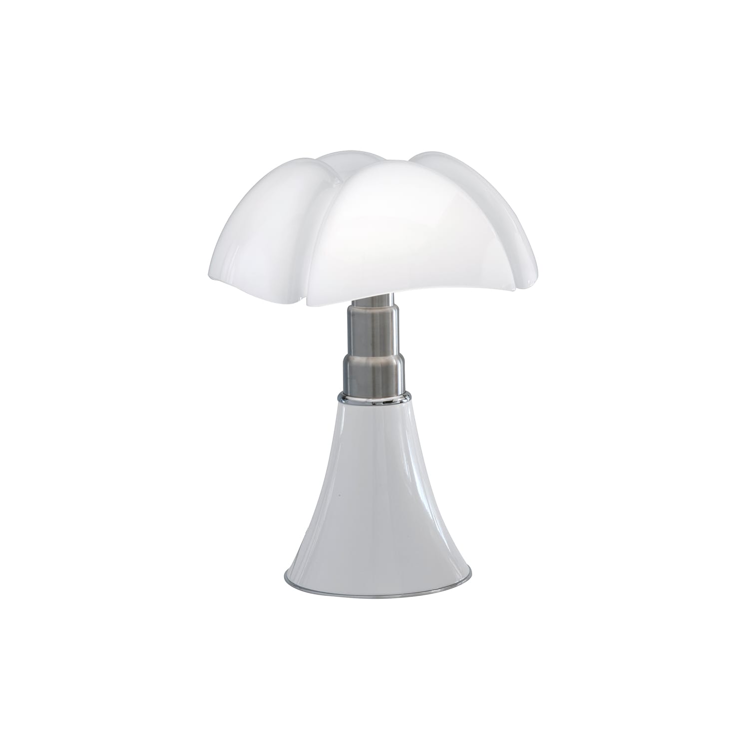 Minipipistrello cordless bordslampa vit