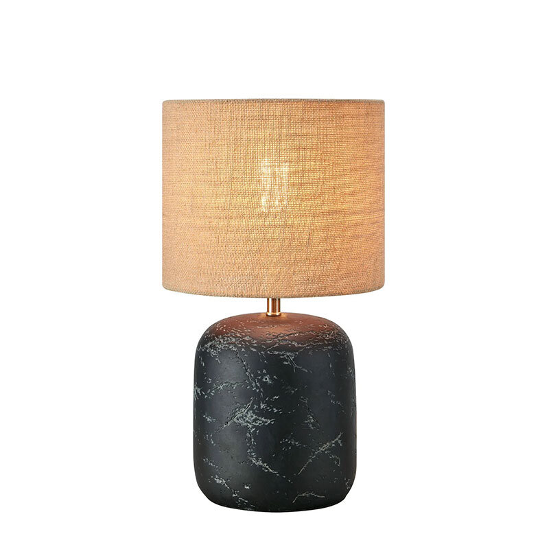 Montagna 45cm bordslampa svart/natur