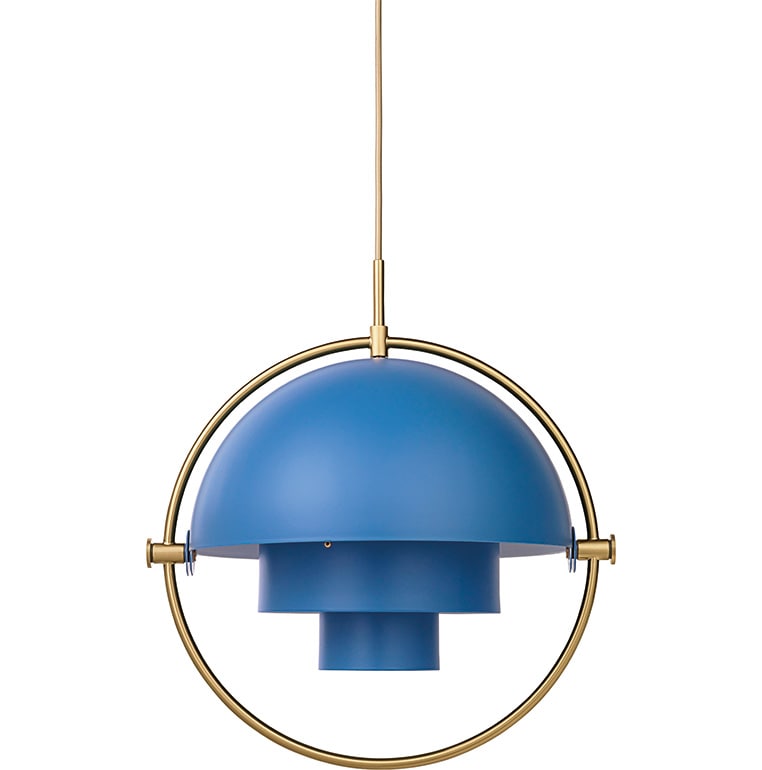 Multi-Lite Taklampa nordic blue/brass