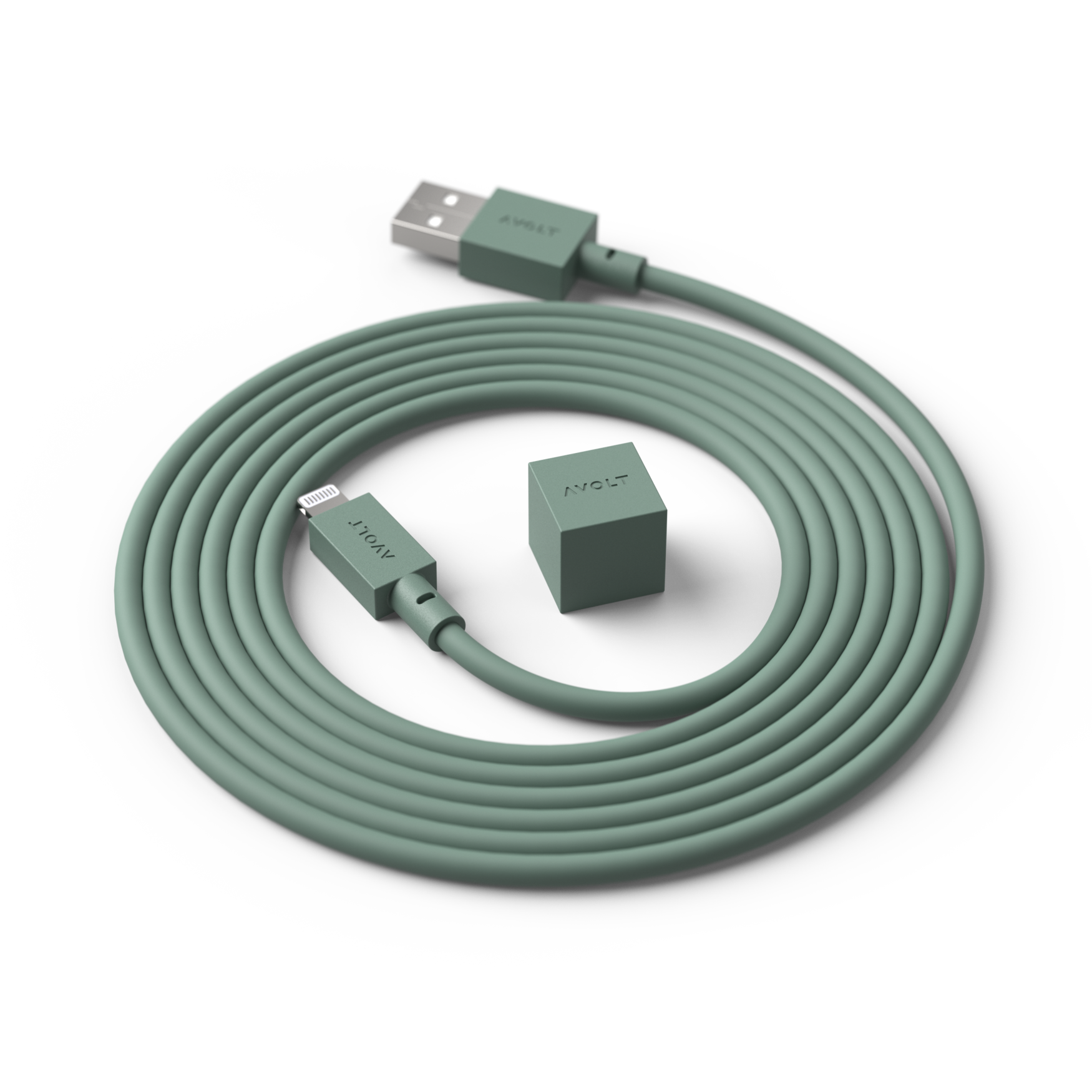 Cable 1 USB-A oak green
