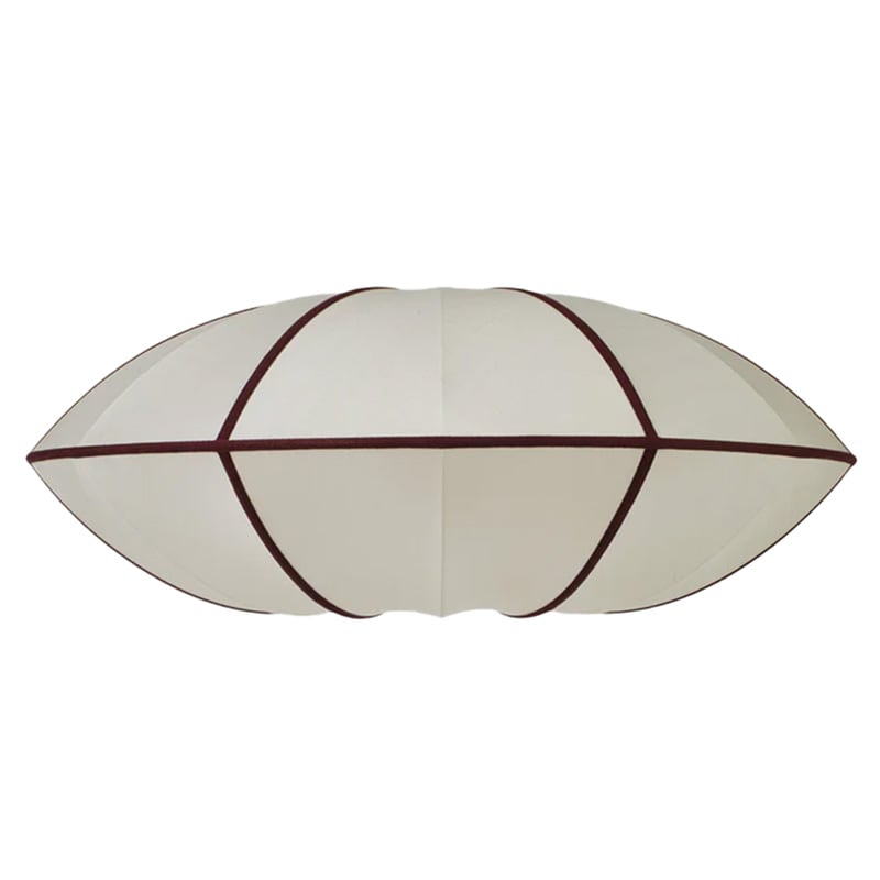 Indochina Ufo lampskärm offwhite/burgundy