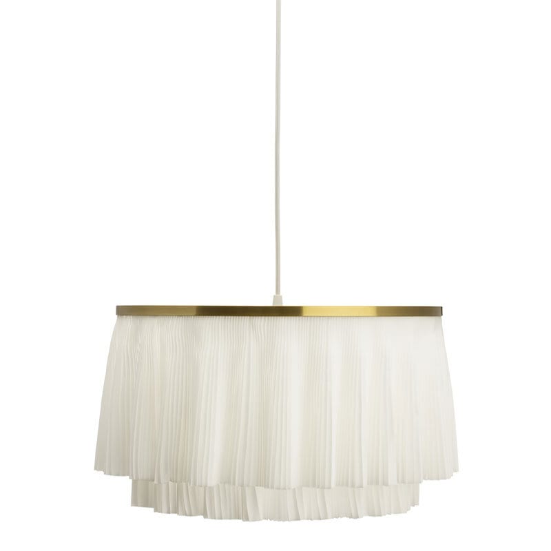 Ophelia taklampa mässing/vit