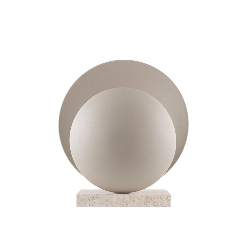 Orbit bordslampa beige/travertin