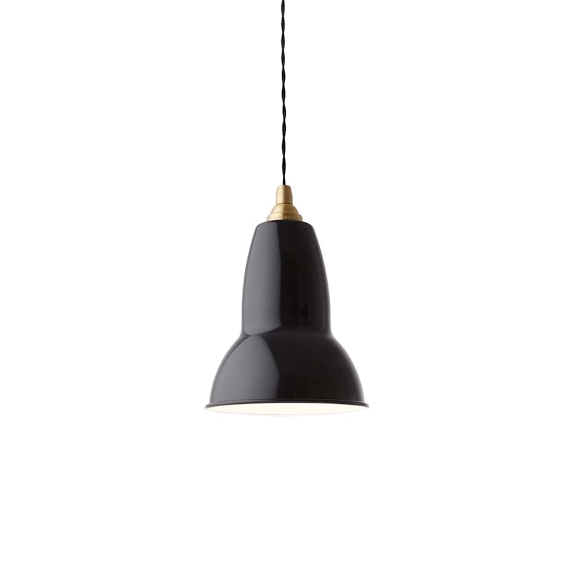 Original 1227 Brass taklampa Jet Black