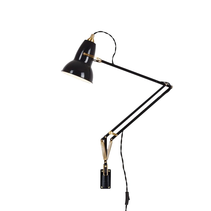 Original 1227 Brassvägglampa Jet Black