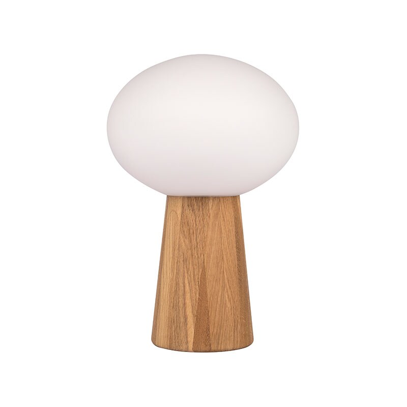 Pater bordslampa ek/vit