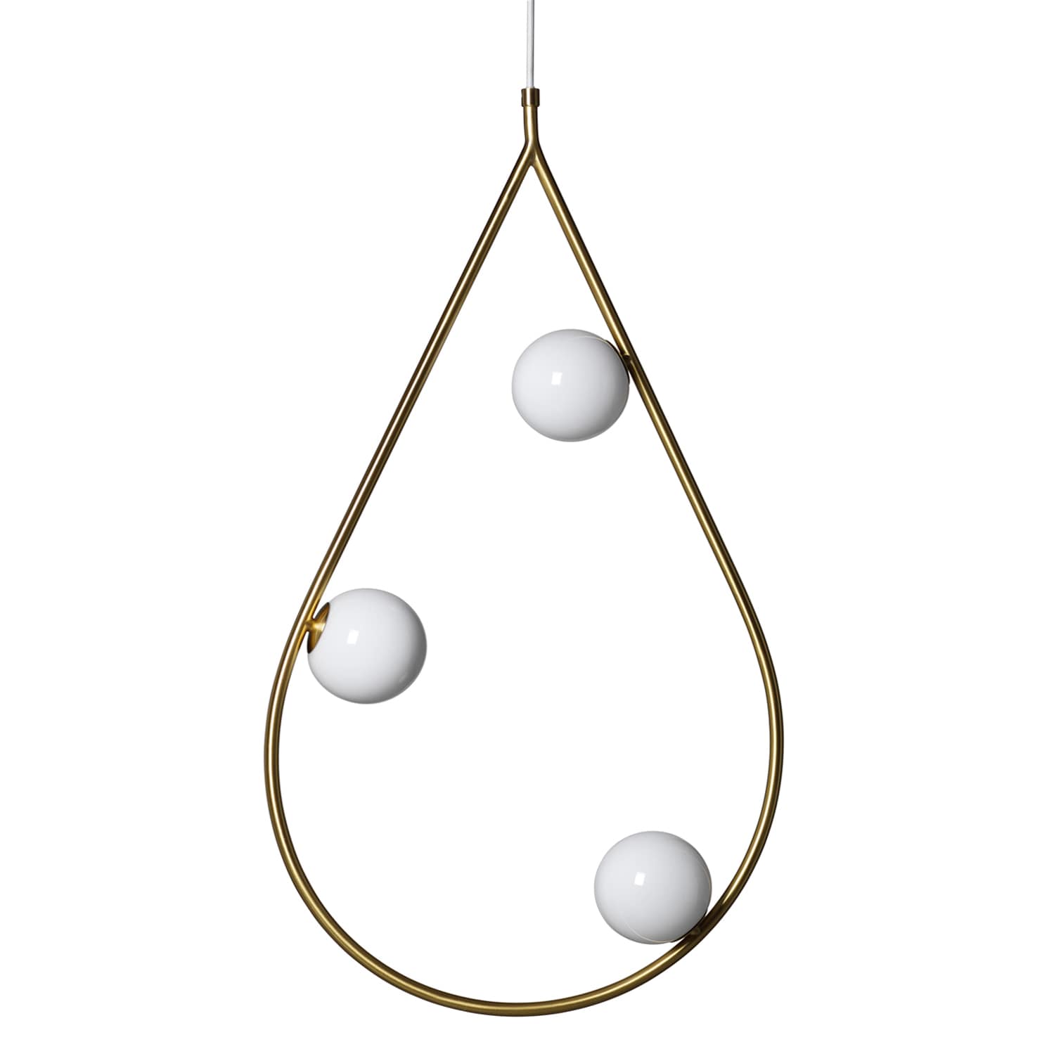Pearls 80 Pendant lamp Brass, opal