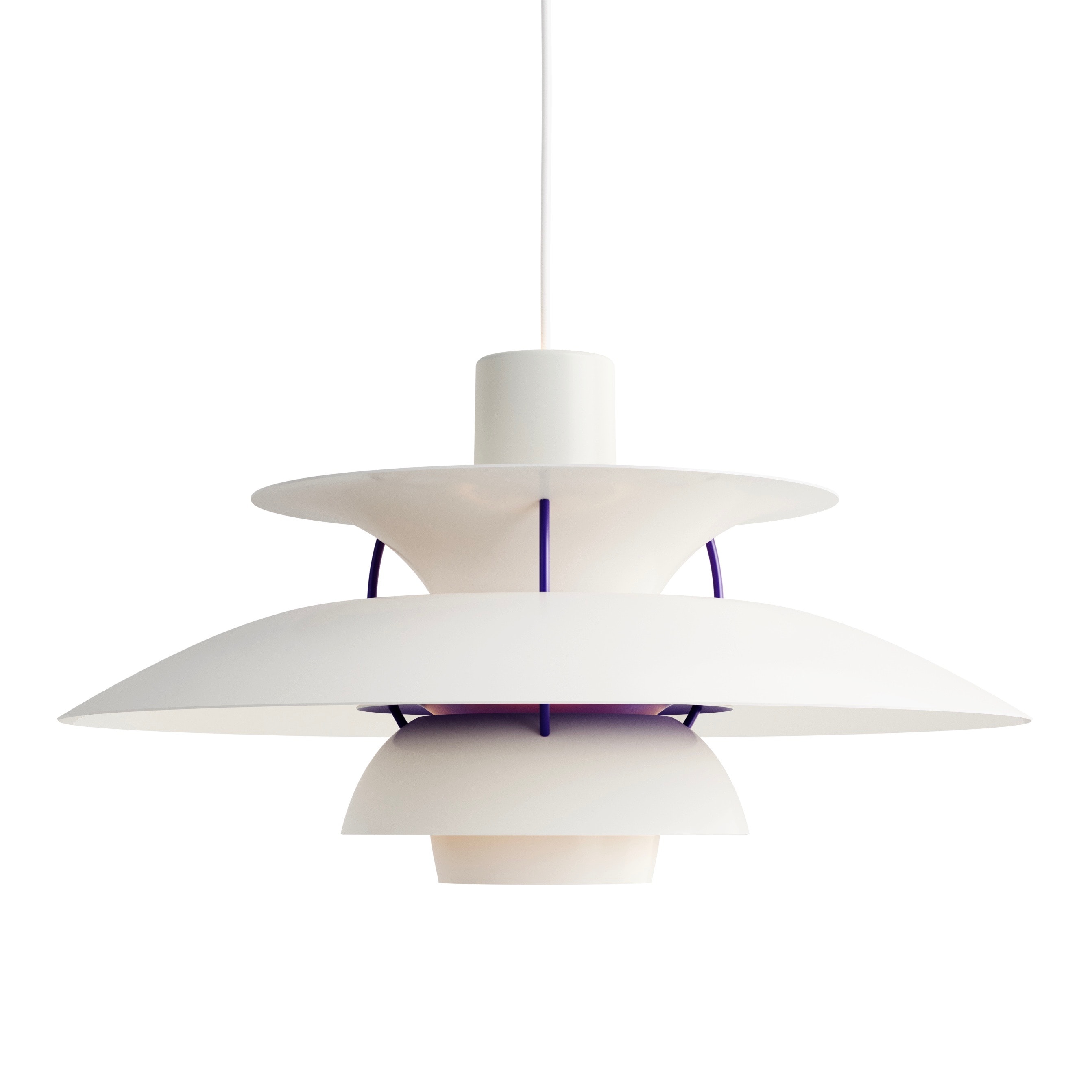 PH 5 taklampa classic white