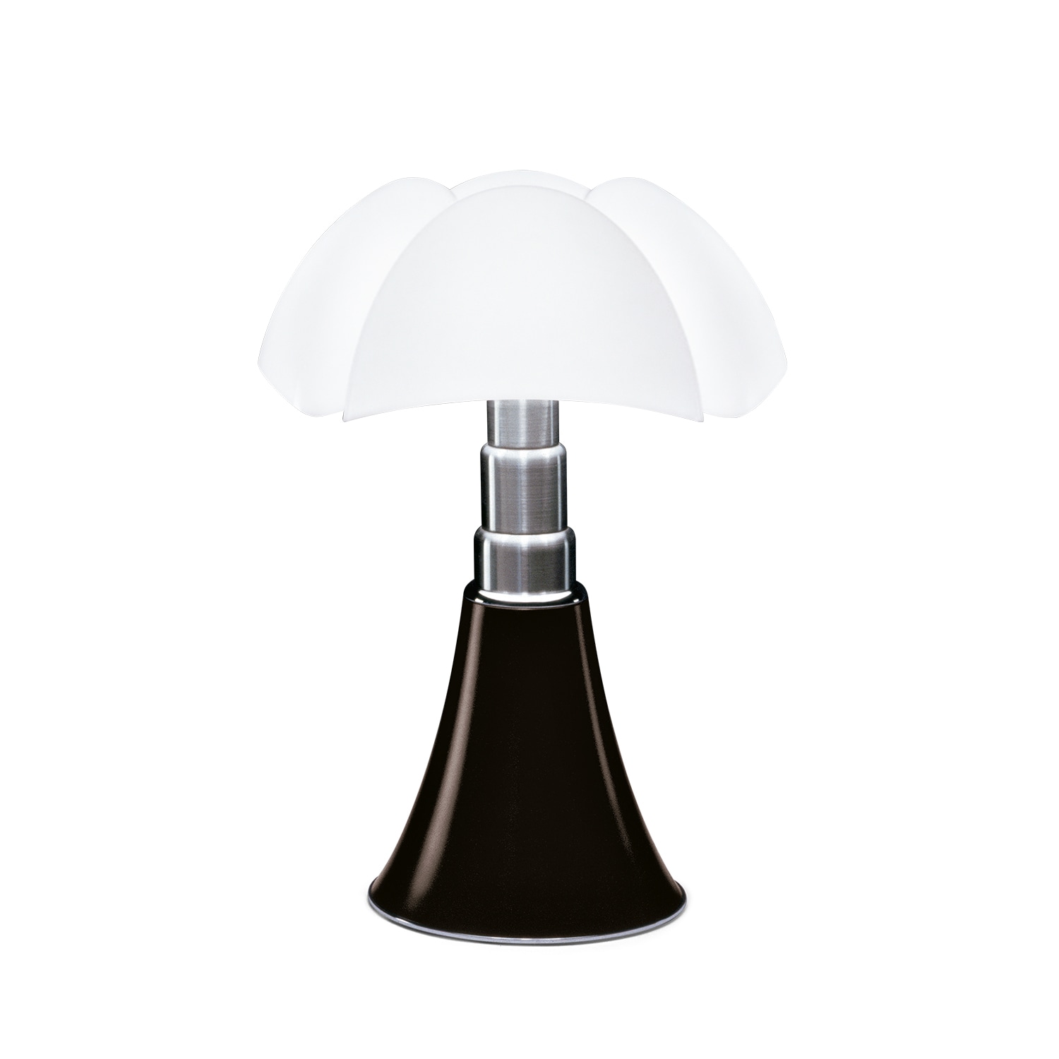 Minipipistrello cordless bordslampa mörk brun