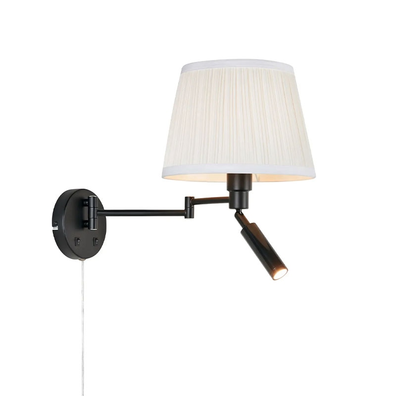 Pivot vägglampa svart/offwhite