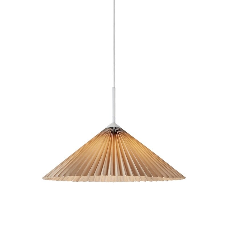 Plisado 50cm taklampa beige