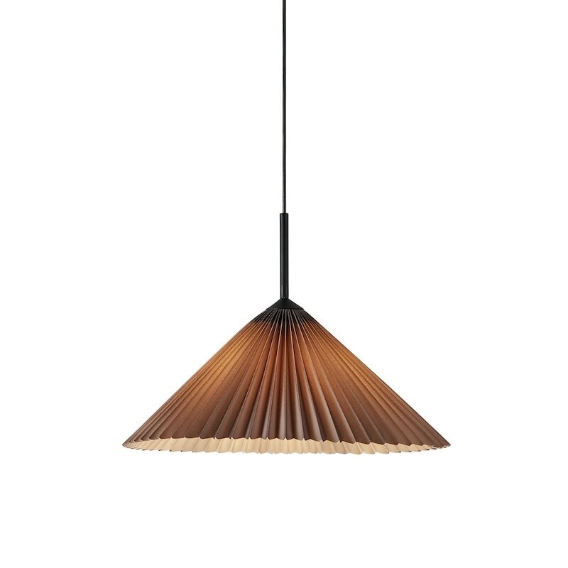 Plisado 50cm taklampa grå
