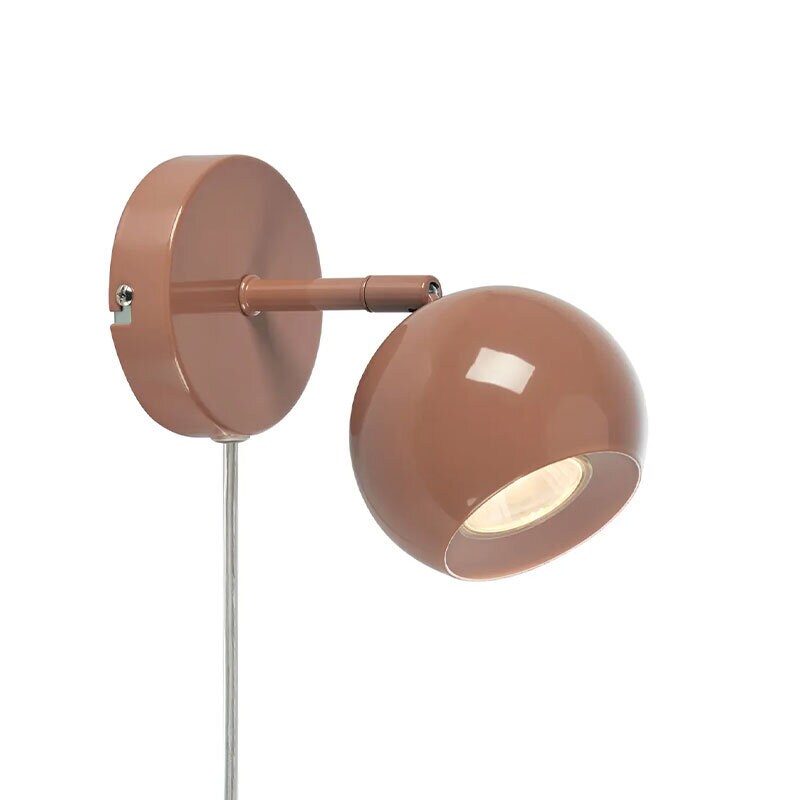 Pop vägglampa brun