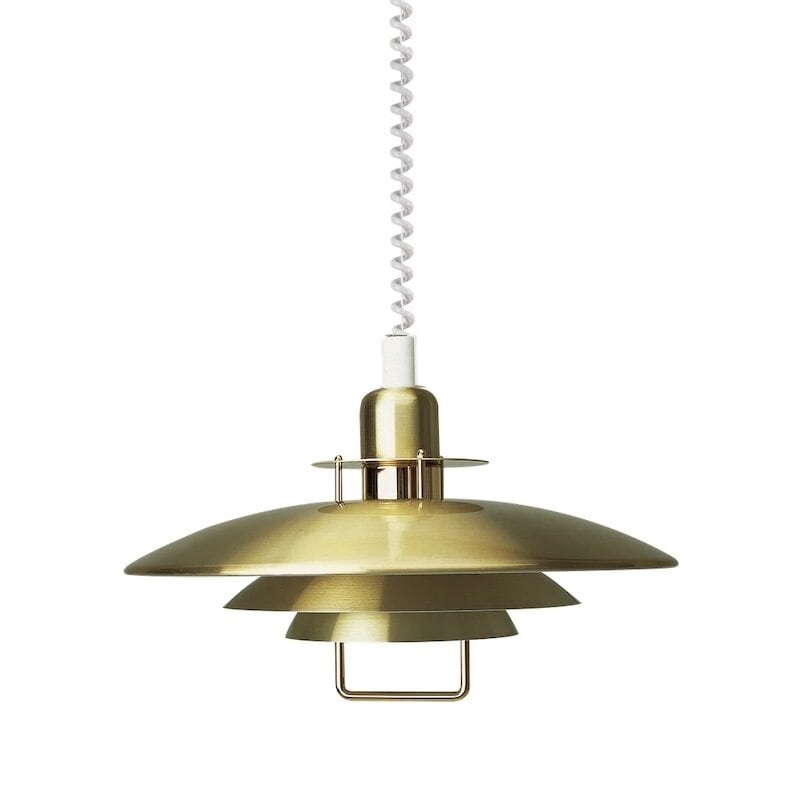 Primus II Ø43 taklampa med hiss mässing