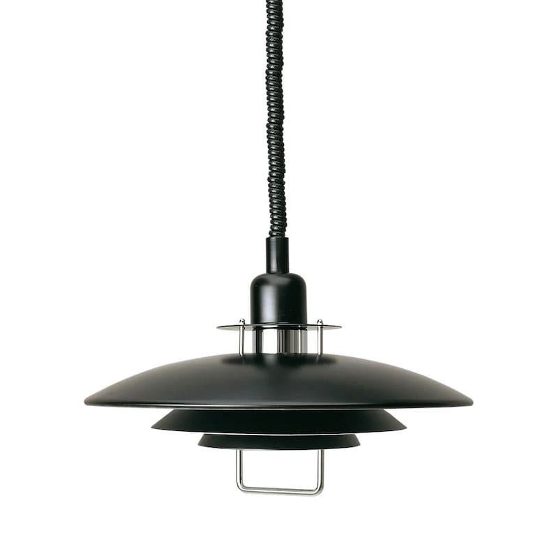 Primus II Ø43 taklampa med hiss svart/krom
