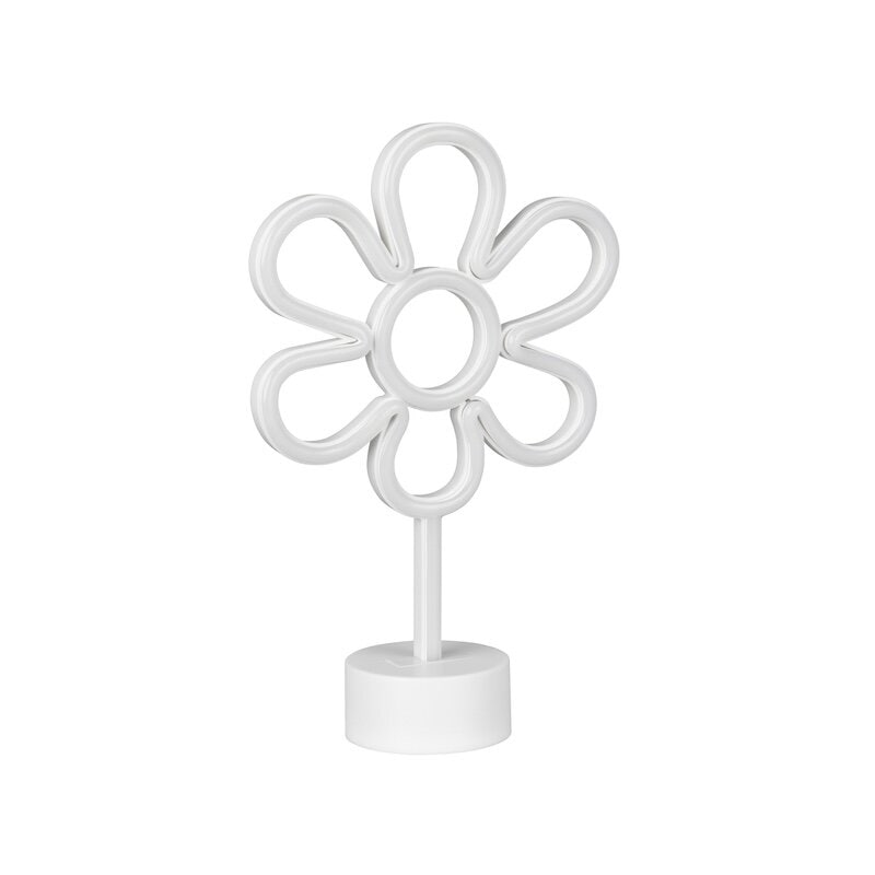 Rose bordslampa vit/rosa/grön