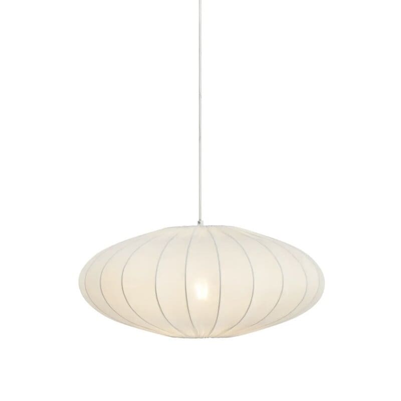 Solia Ø50 oval taklampa vit