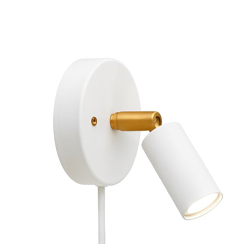 Starlight 1 vägglampa med kabel vit struktur