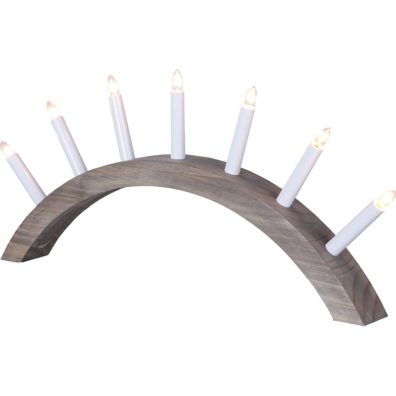 Aura 7 ljusstake brun
