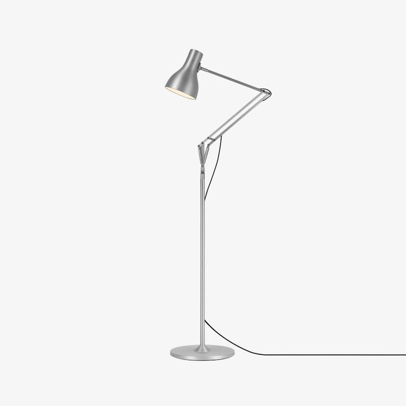 Type 75 golvlampa Silver Lustre 