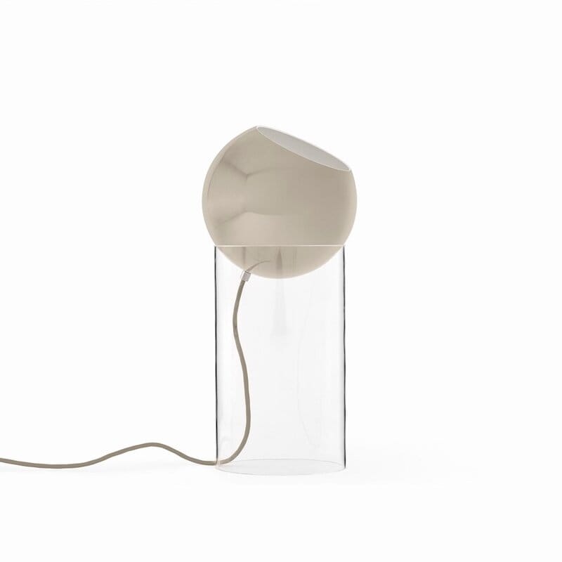 Topan VP14 golvlampa clear acrylic/grey beige  
