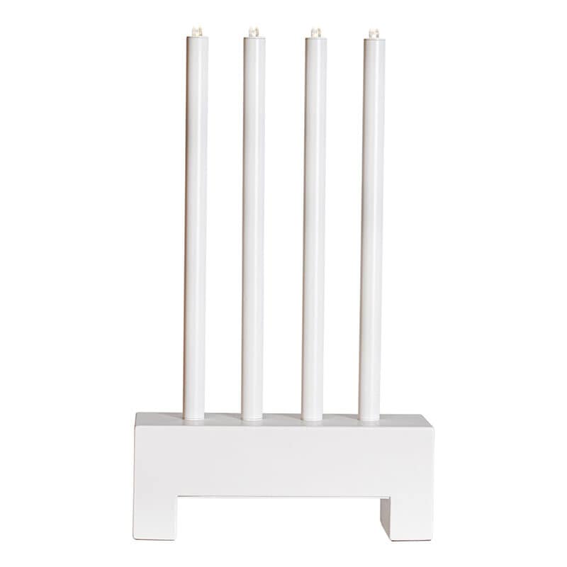Twinkle ljusstake matt vit