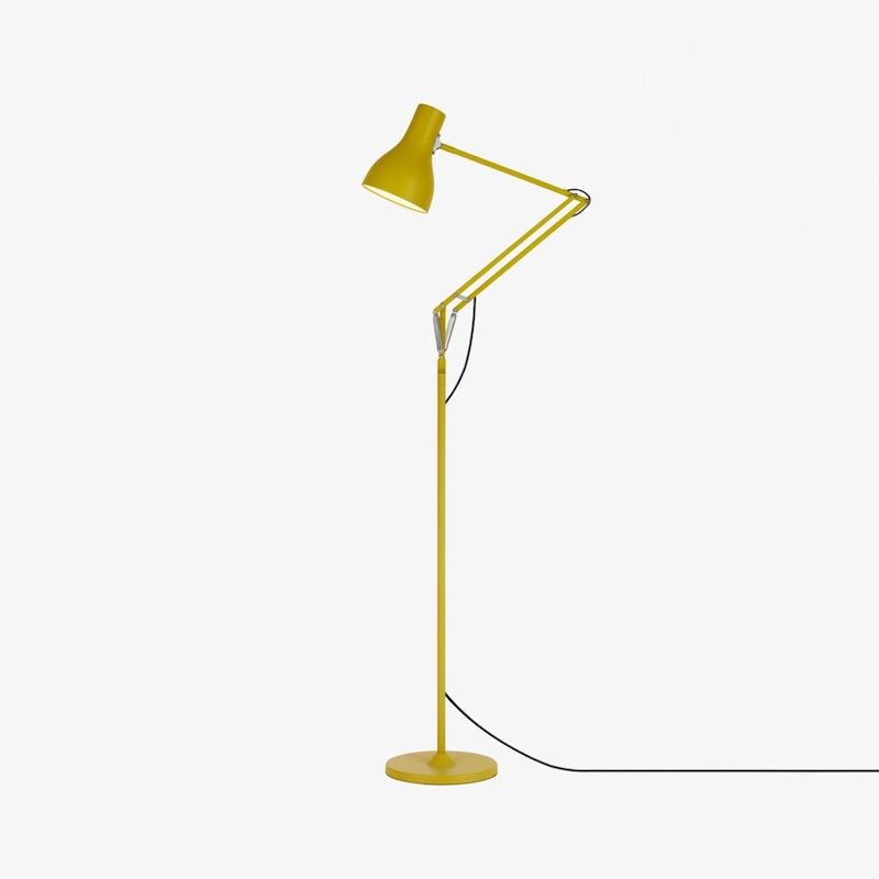 Type 75 golvlampa Anglepoise + Margaret Howell Yellow Ochre