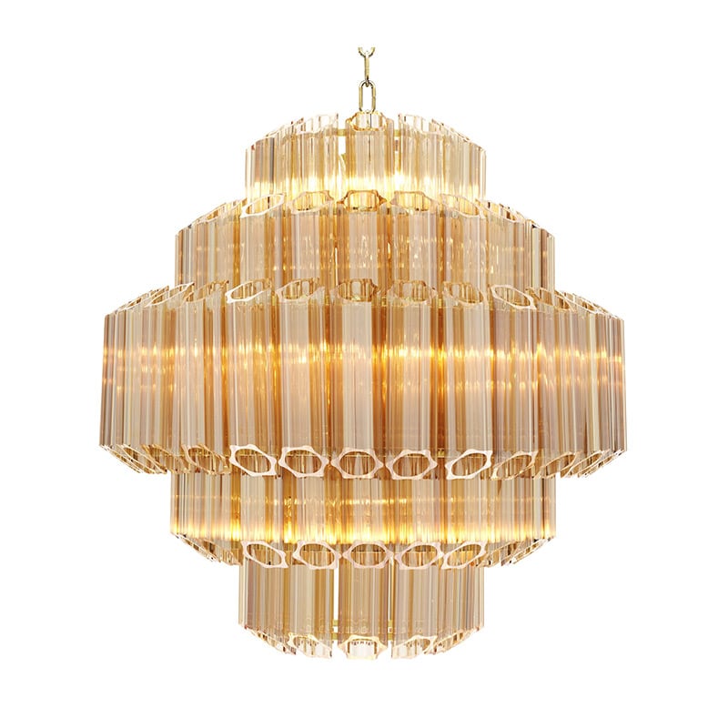 Vittoria Chandelier S taklampa guldfärgat glas/guld