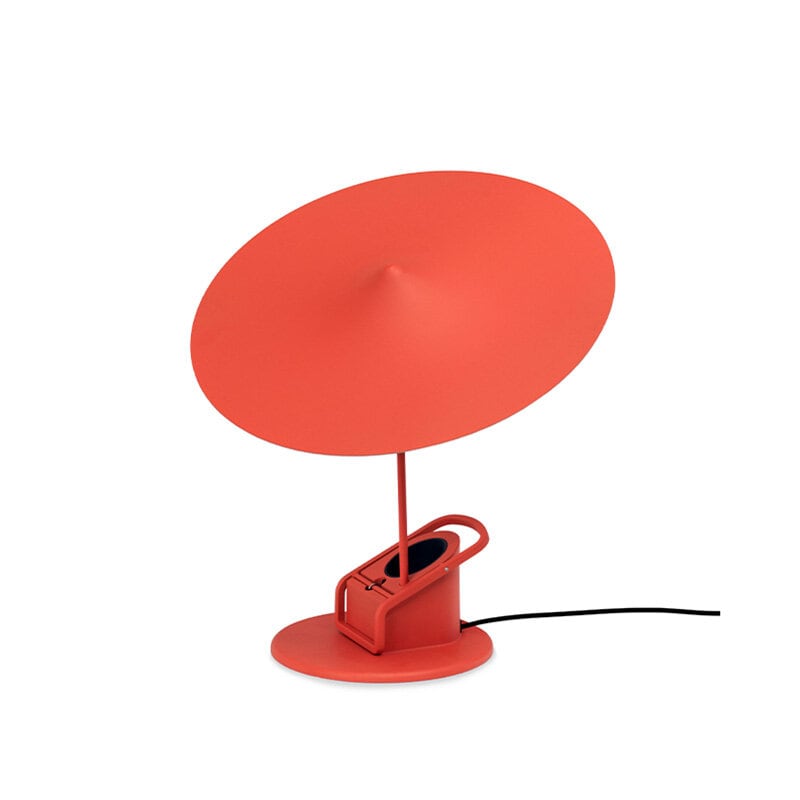 Île w153 bord-/klämlampa Poppy red