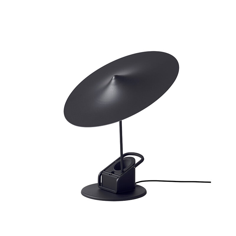 Île w153 bord-/klämlampa Jet black