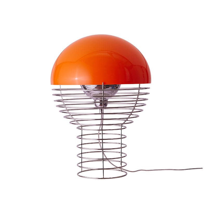 Wire 40 bordslampa krom/orange
