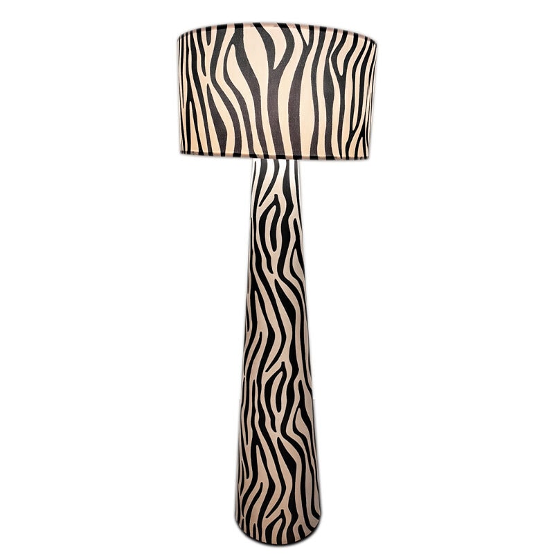 Zany Zebra golvlampa svart/vit