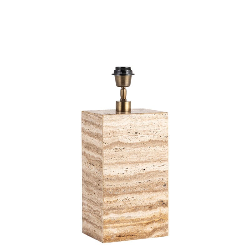Zenith H34 bordslampfot travertin beige