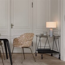 Gravity bordslampa small white marblewhite shade GUBI Gravity Bordslampa Small Svart MarmorVit GUBI